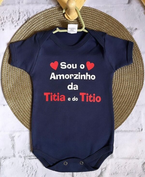 Body Manga Curta - Amor da Titia e do Titio