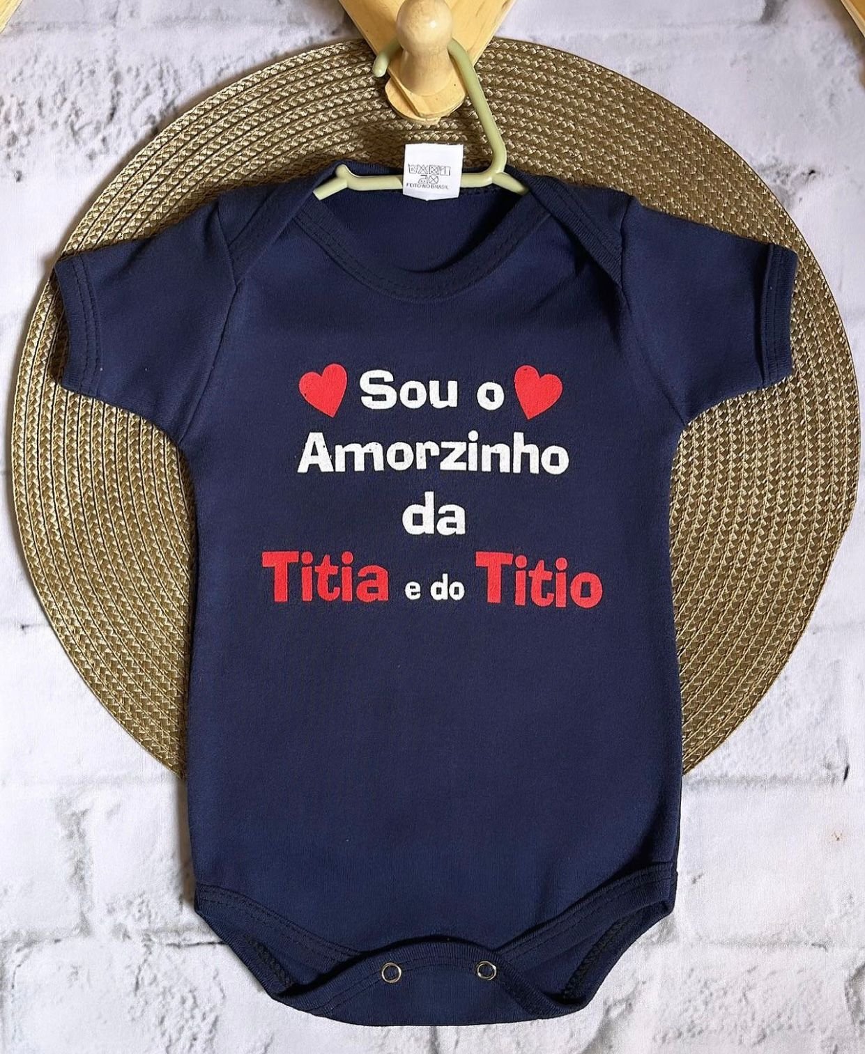 Body Manga Curta - Amor da Titia e do Titio