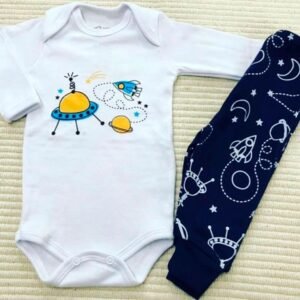Body Manga Longa é Mijão Sem Pé - Nave Espacial