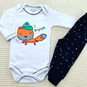 Body Manga Longa é Mijão Sem Pé - Raposinha