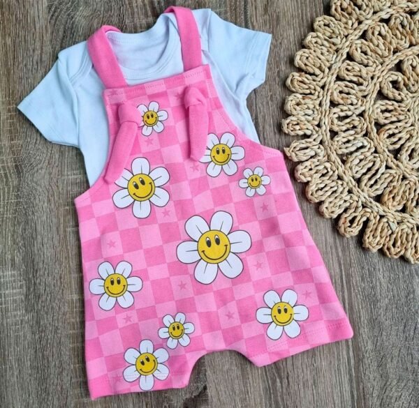 Camisa e Jardineira - Flor