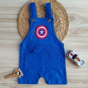 Jardineira Curta Capitão America