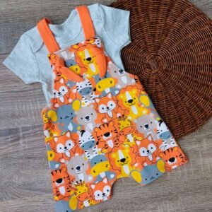 Camisa e Jardineira - Animais