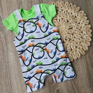 Camisa e Jardineira - Carrinho