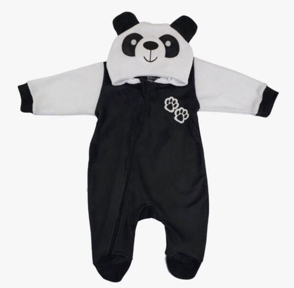 Macacão De Capuz - Panda