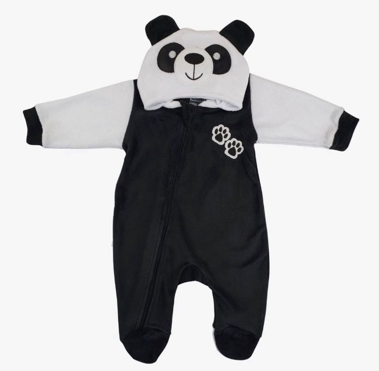 Macacão De Capuz - Panda