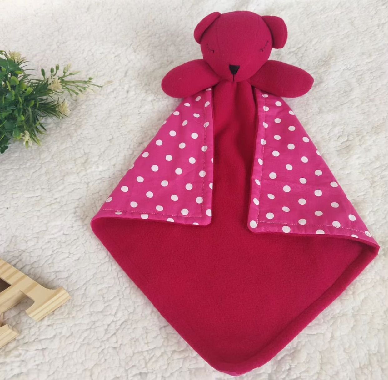 Naninha Ursinha Rosa Pink