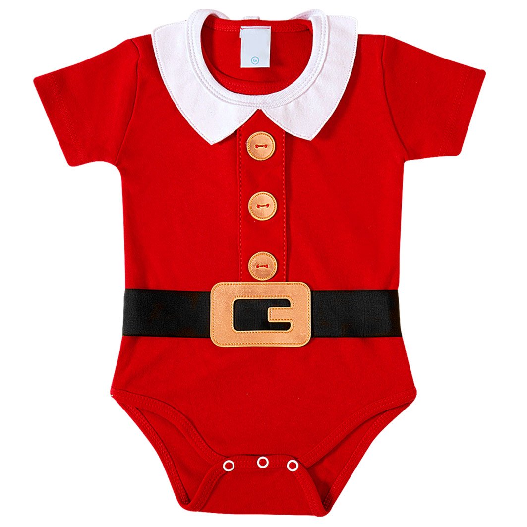 Body Manga Curta - Natal Papai Noel