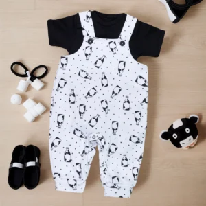 Jardineira Longa Body Curto - Milk