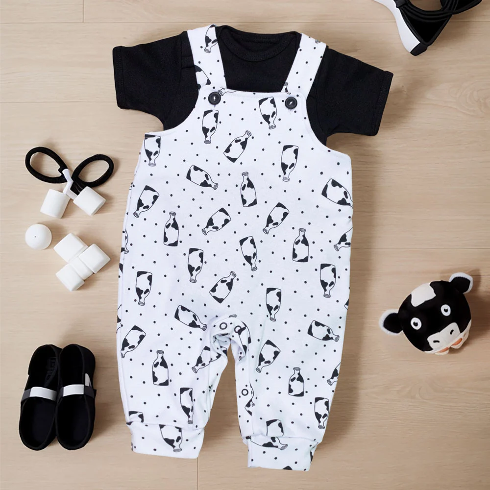 Jardineira Longa Body Curto - Milk