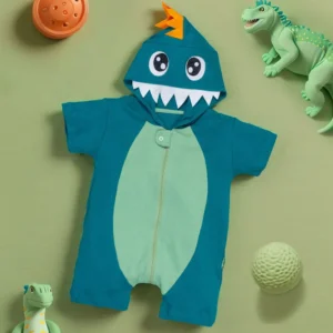Macacão Curto Fantasia Infantil Dino