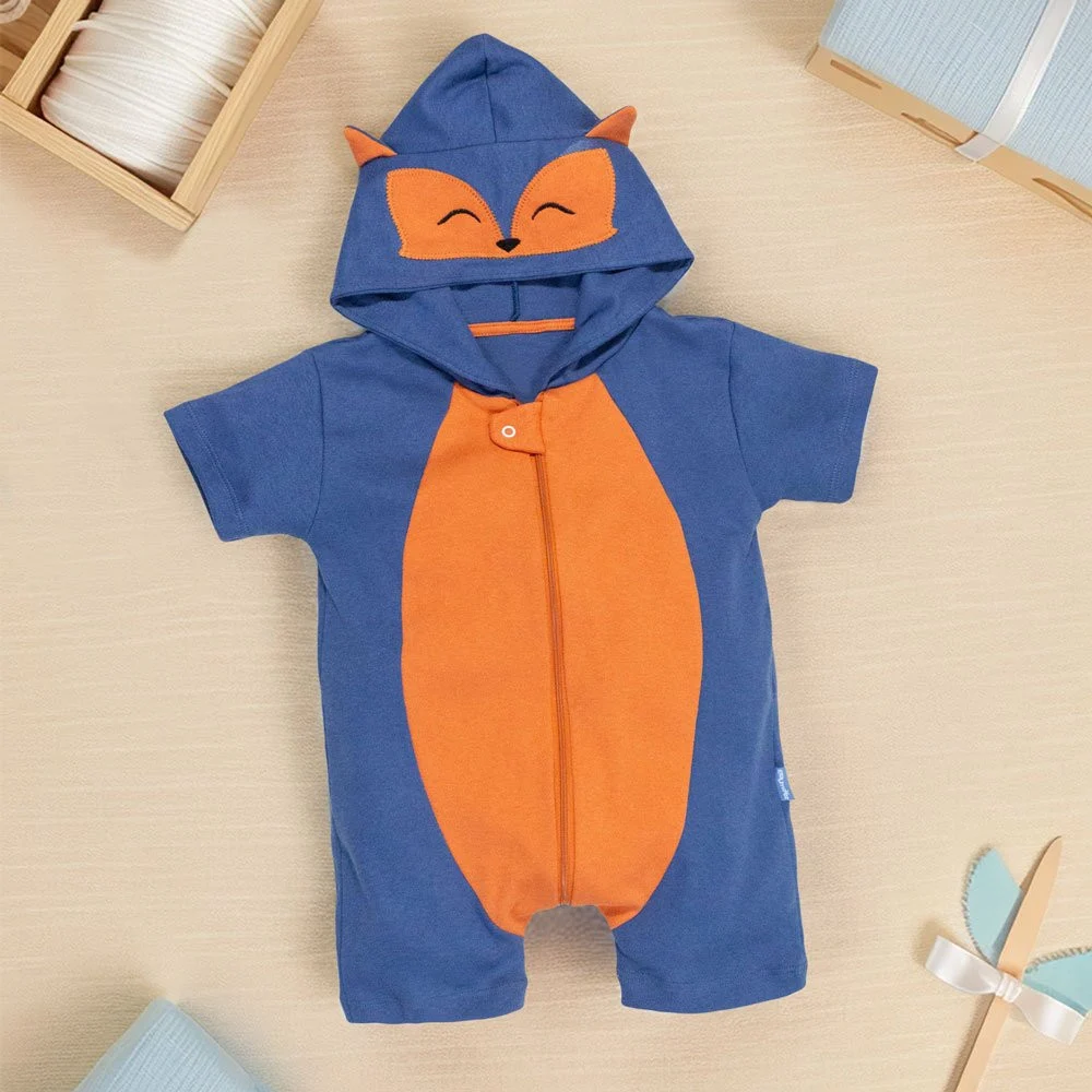 Macacão Curto Fantasia Infantil Raposa