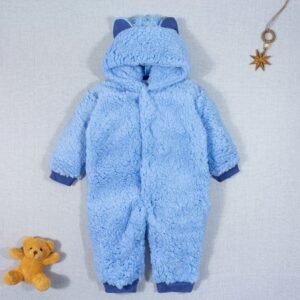 Macacão Longo Teddy Com Capuz