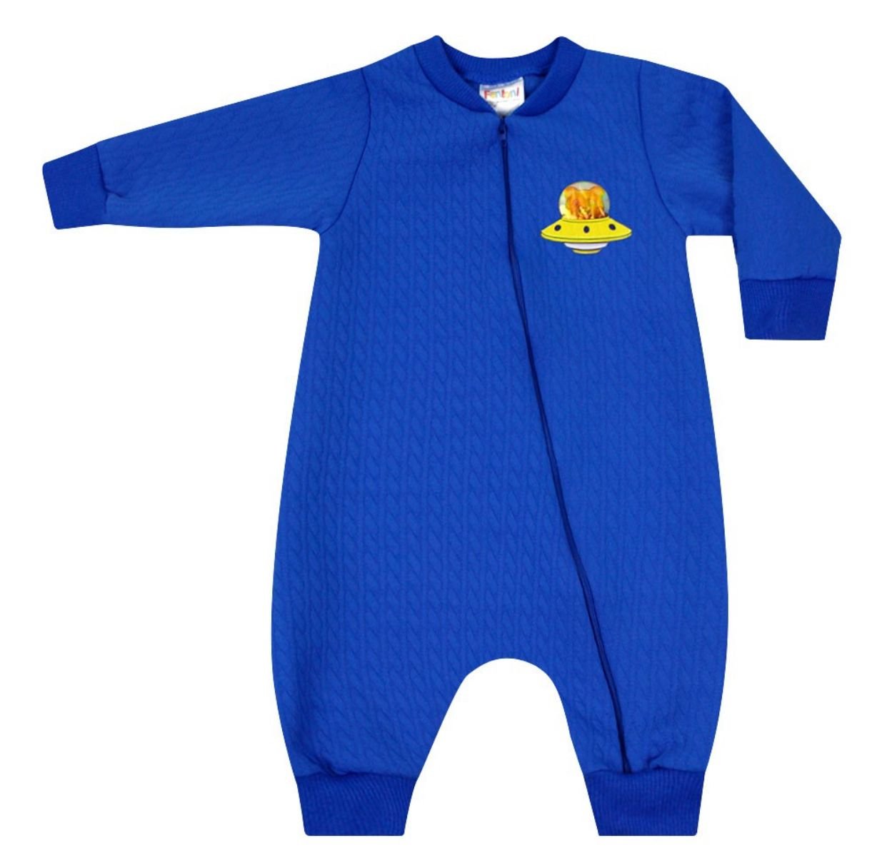 Macacão Masculino sem Pé Azul Astronauta