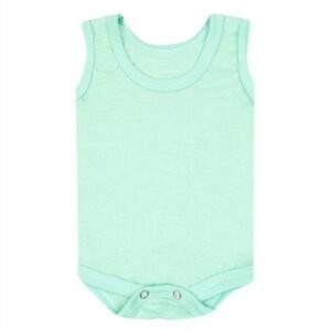 Body Bebê Regata Flame Liso Verde