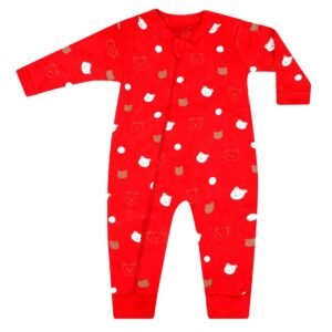 Macacão Feminino Panda Vermelho