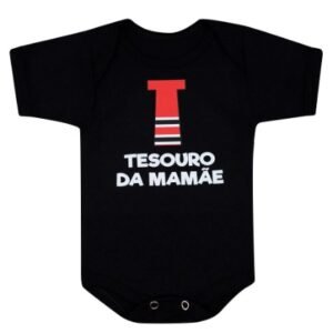 Body Manga Curta Suedine Preto Tesouro