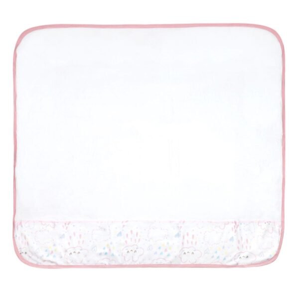 Cueiro Bebê Feminino Simples Branco Nuvem