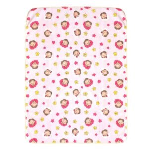 Cobertor Bebê Feminino Rosa Mônica Baby