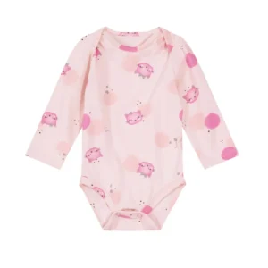 Body Bebê Menina Manga Longa - Gatinha
