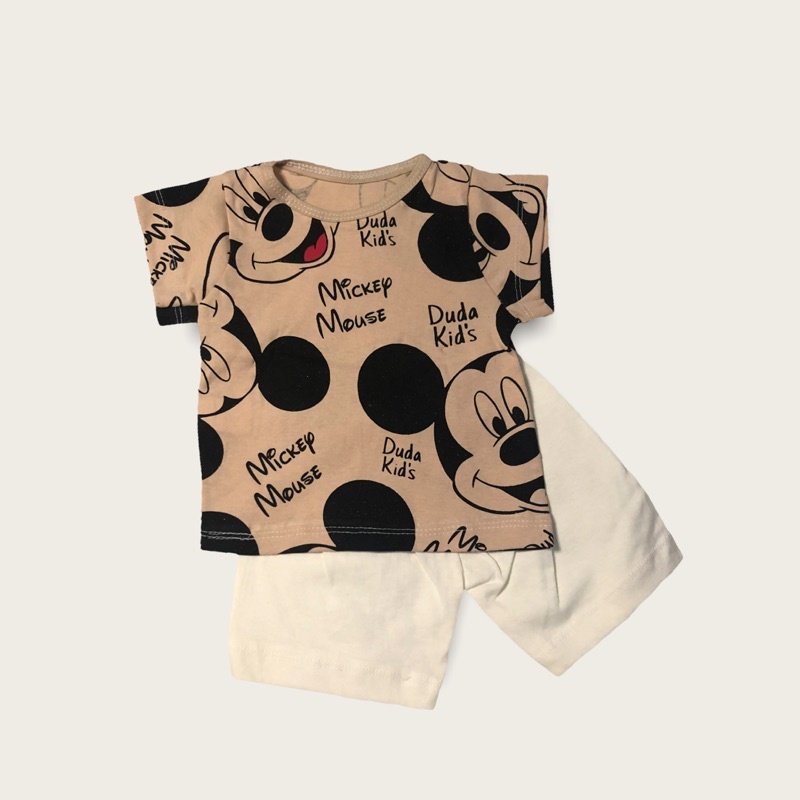 Camisa e Shorts Mickey - Marrom