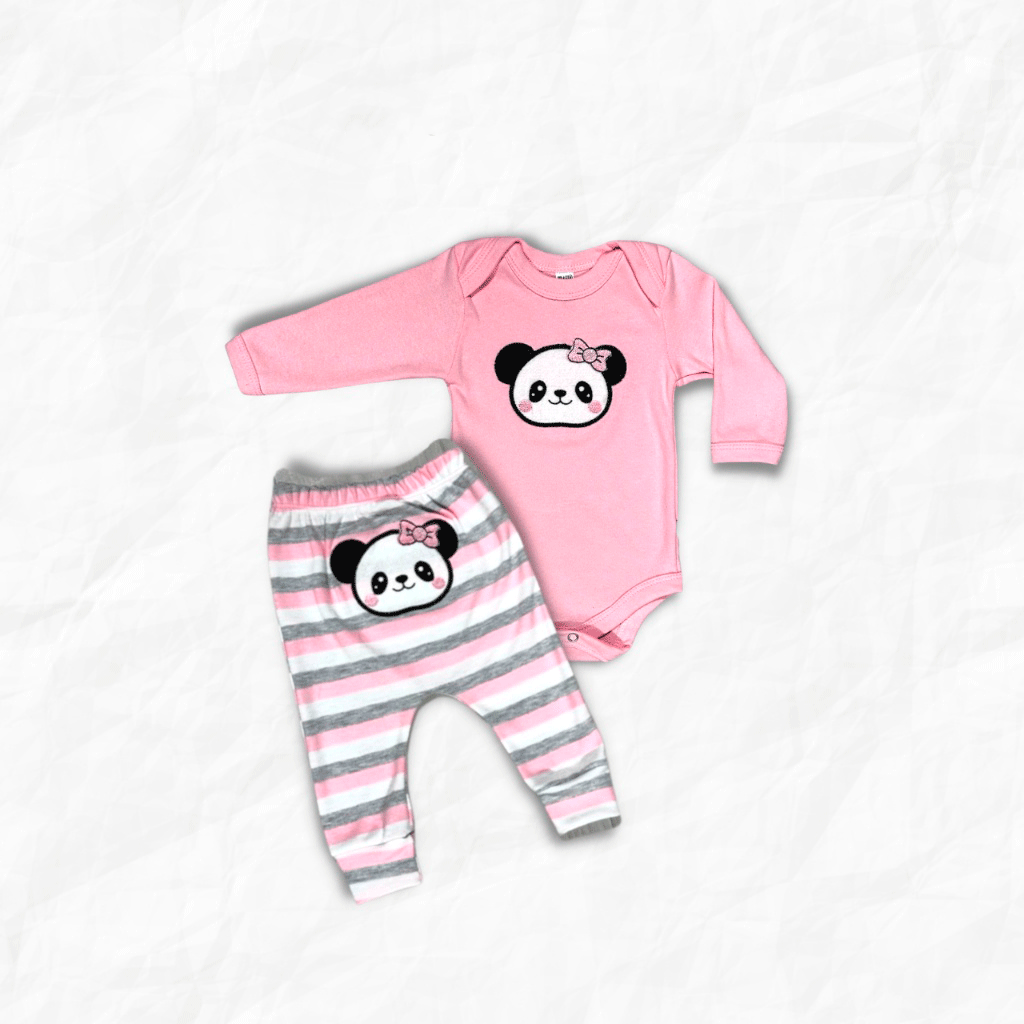 Conjunto Body é Mijão - Panda