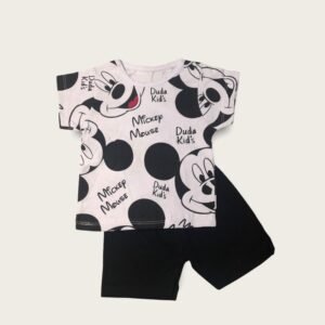 Camisa e Shorts Mickey - Branco
