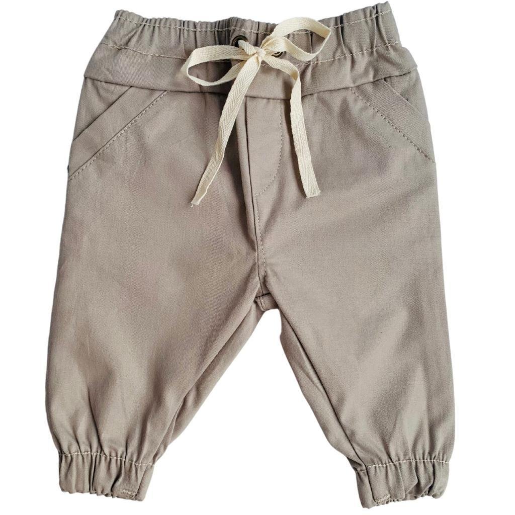 Calça Jogger Sarja - Areia