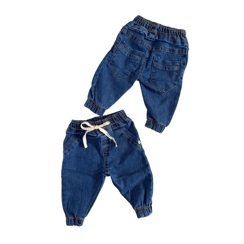 Calça Jogger Sarja - Jeans