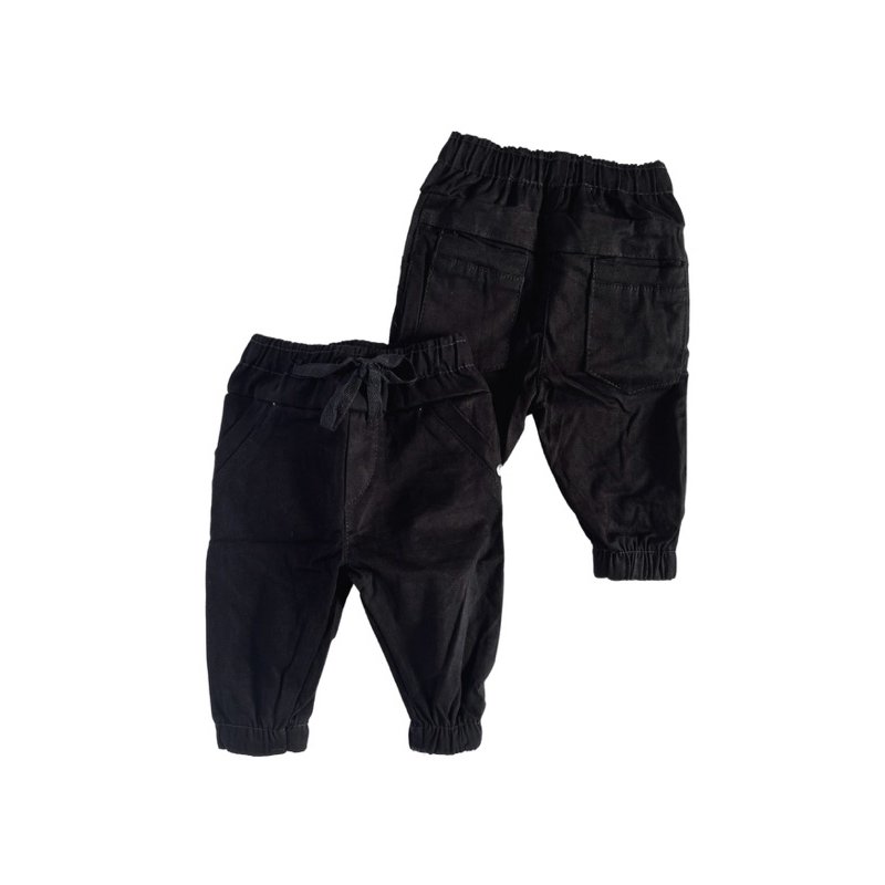 Calça Jogger Sarja - Preto