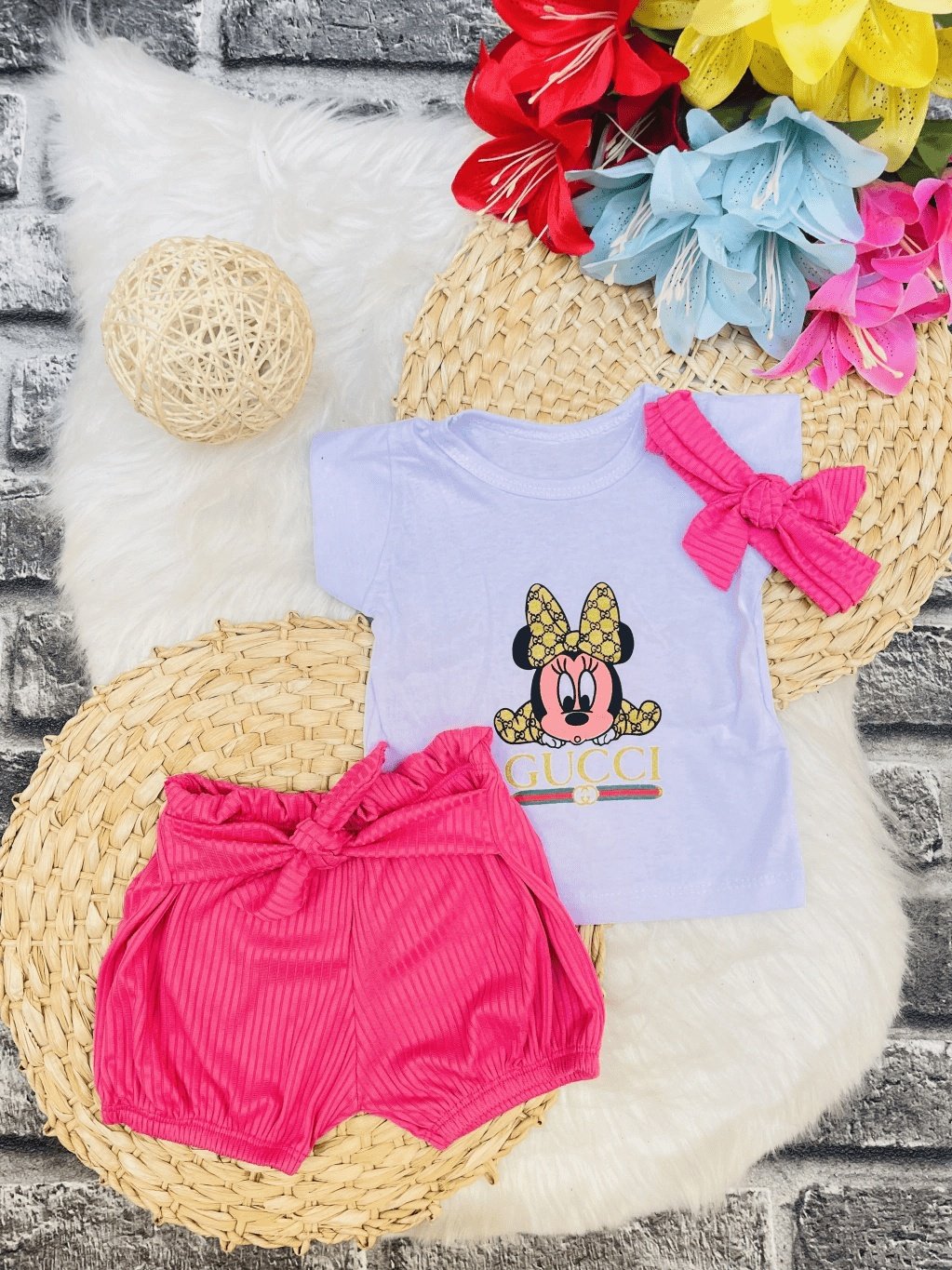 Camisa e Shorts - Minnie gucci