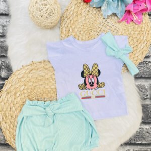 Camisa e Shorts Minnie gucci - Verde Agua