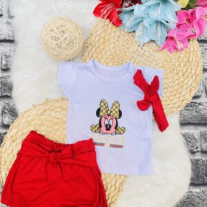 Camisa e Shorts Minnie gucci - Vermelha