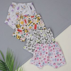 Kit 4 Shorts Estampado - Menina