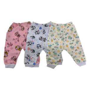 Kit 3 Mijão ( Culote ) Sem Pé Meninas - Coruja/Panda/Dino