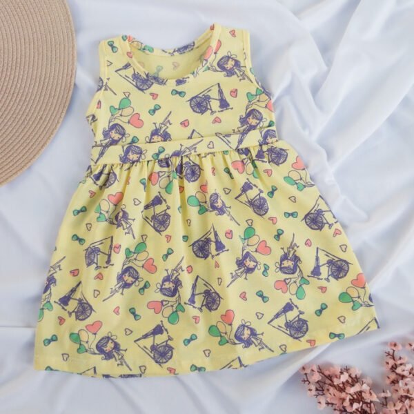 Vestido Infantil Estampado - Menina & Bike