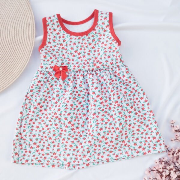 Vestido Infantil Estampado Branco - Florzinha