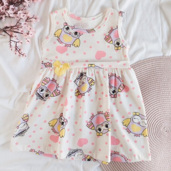 Vestido Infantil Estampado - Coruja