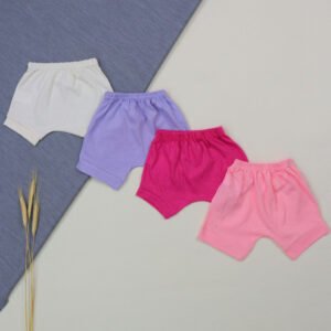 Kit 4 Shorts Liso - Menina