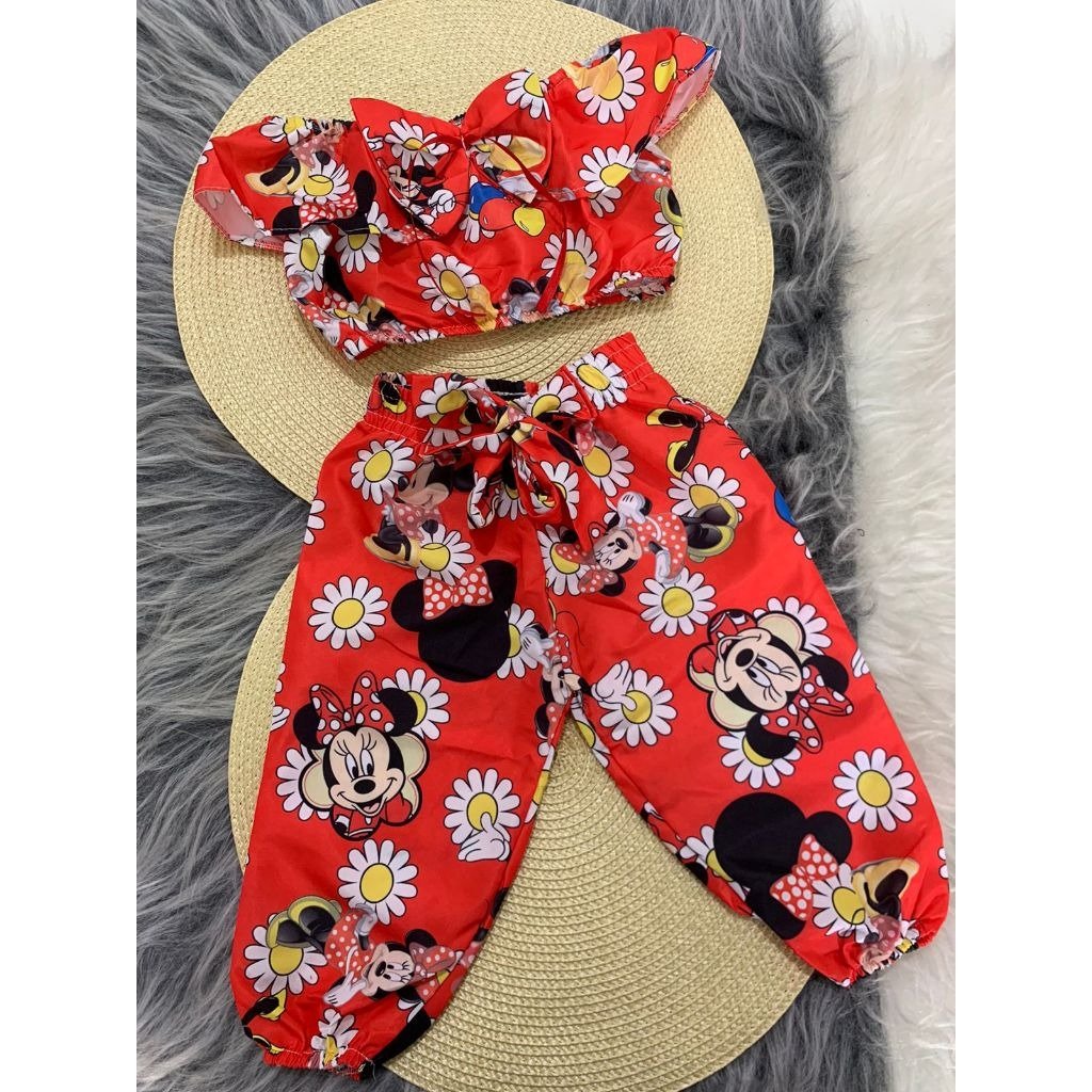 Conjunto Blusinha e Calça - Girassol Minnie