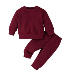 Blusa e Calça Corações - Bordô