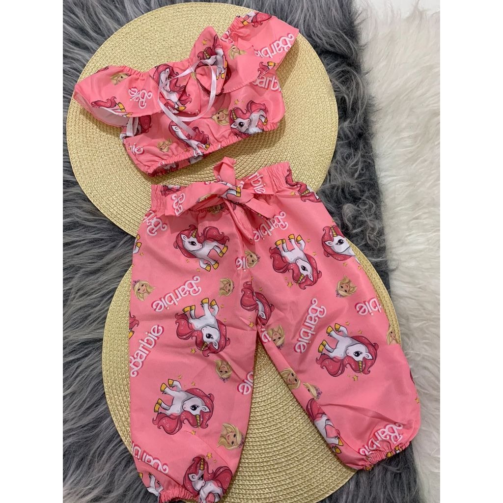 Conjunto Blusinha e Calça - Barbie