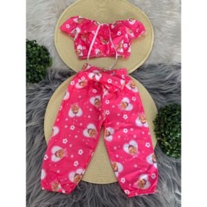 Conjunto Blusinha e Calça - Barbie Coração
