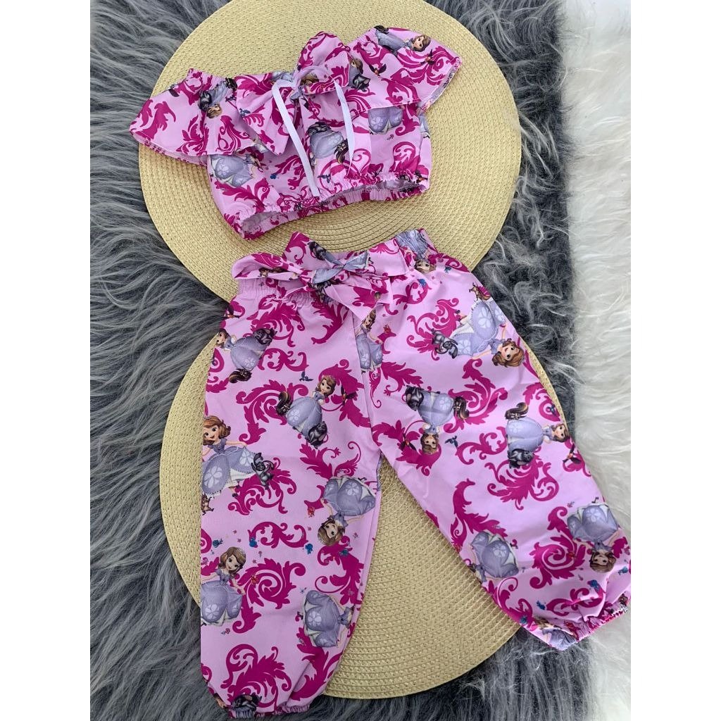 Conjunto Blusinha e Calça - Princesas