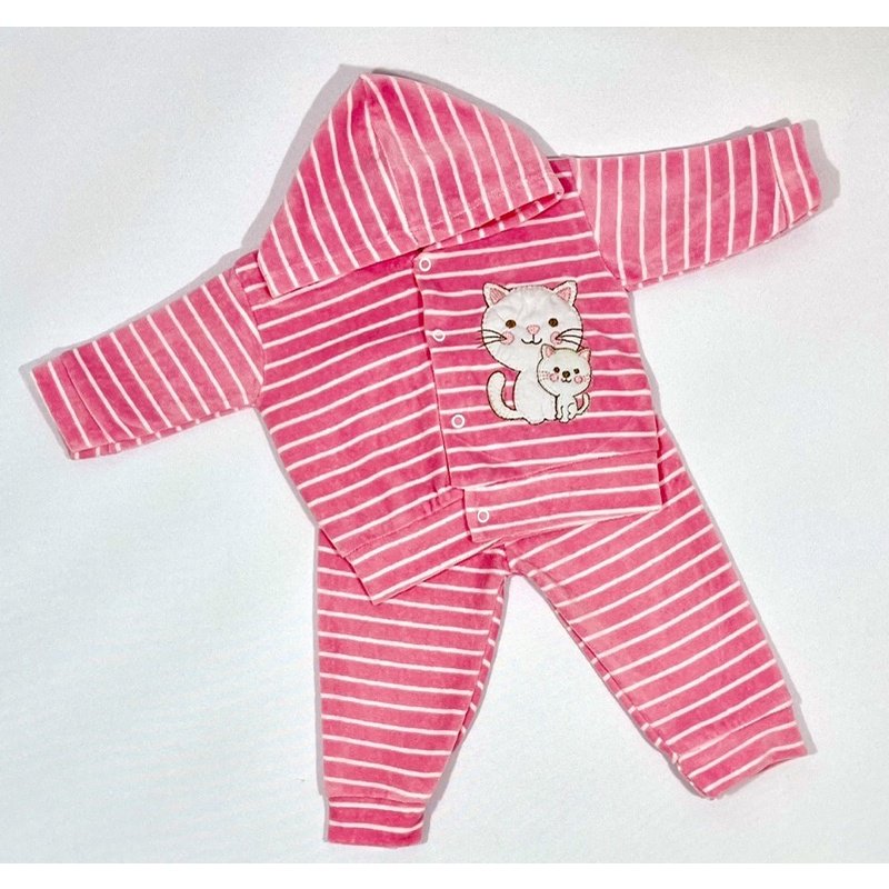Blusa e Calça Plush Bordado - Gatinhas