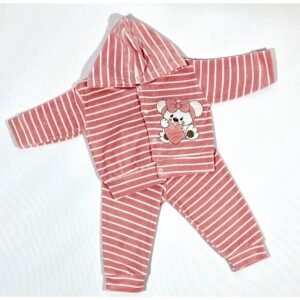 Blusa e Calça Plush Bordado - Ursinha