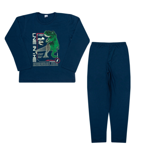 Camisa e Calça de Pijama - T-Rex