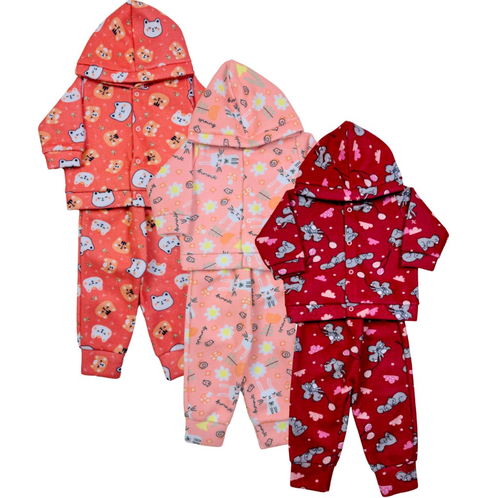 Kit 3 Blusa e Calça Menina
