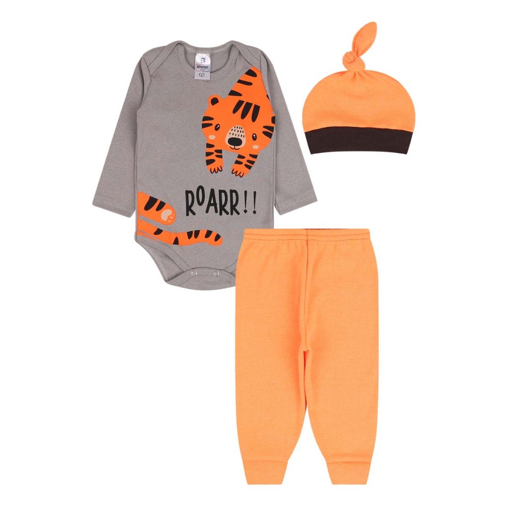 Kit Body Mijão ( Culote ) e Touca - Tigre Roar