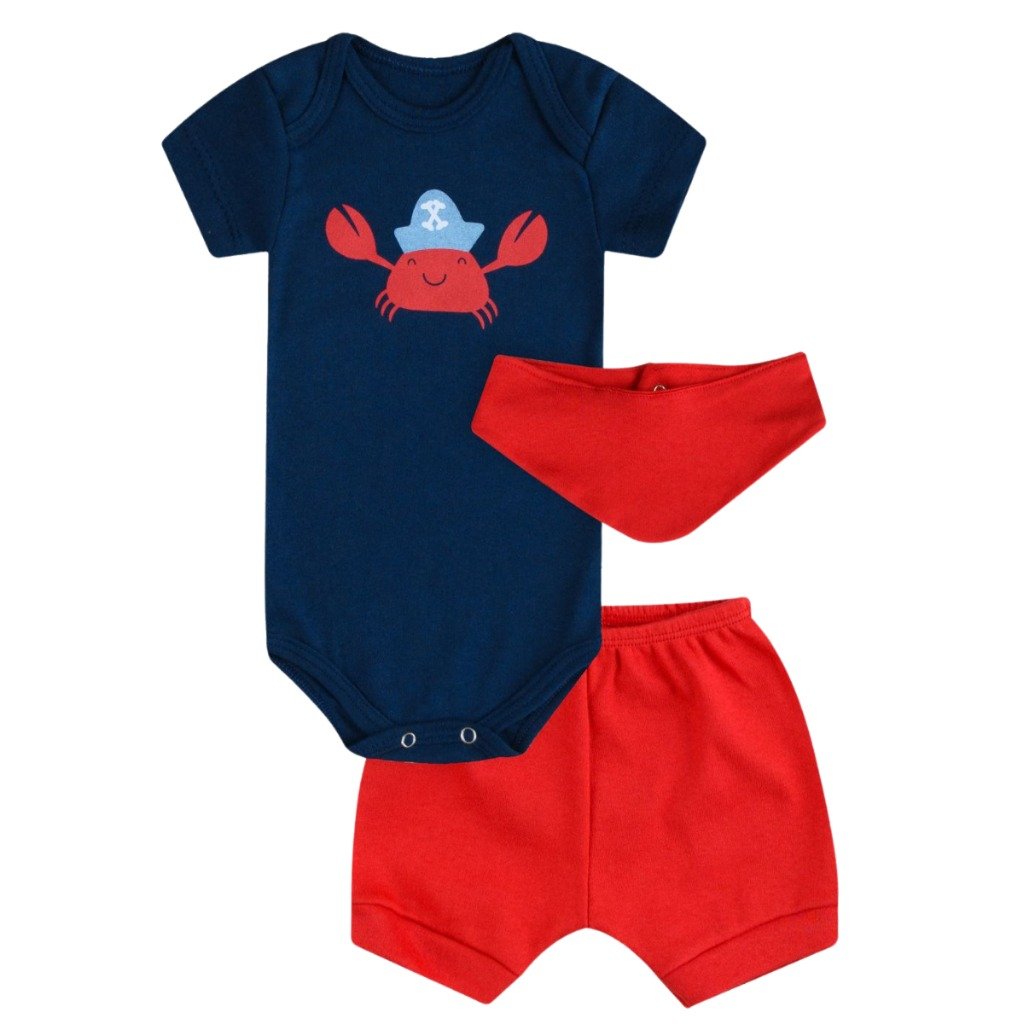 Body e Shorts - Caranguejo